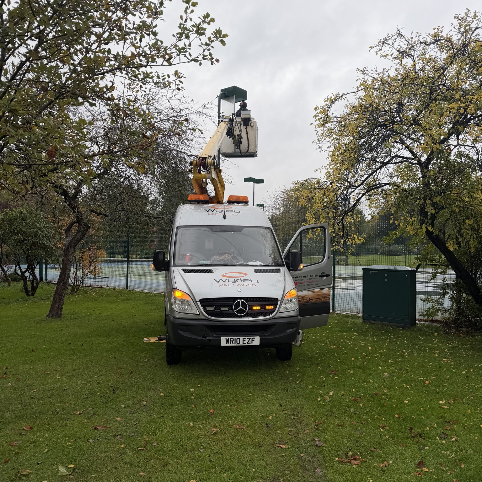 Wyrley van and raised platform